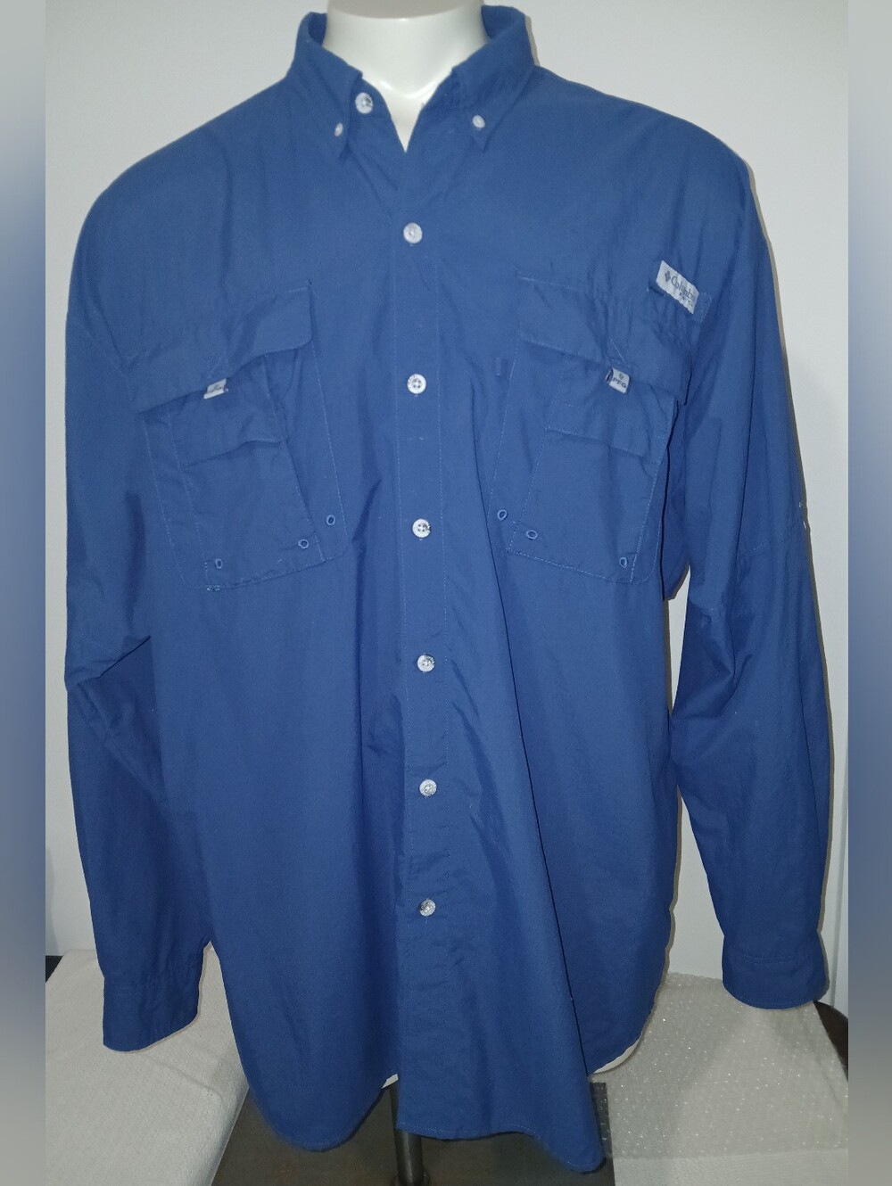 Columbia PFG Mens Omni - Shade Fishing Vented Long Sleeve Shirt Size 2XL Tall